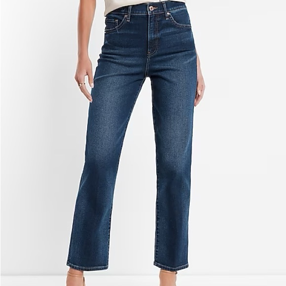 NEW Express Straight Ankle Jeans - Picture 2 of 6